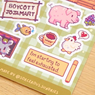 Stardew Valley Sticker Sheet