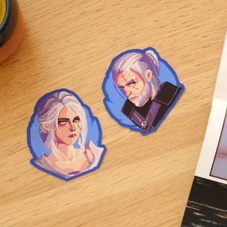 Geralt and Ciri