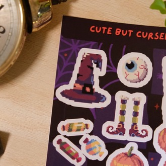 Cute But Cursed Sticker Sheet