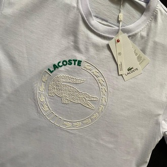 LACOSTE BEYAZ PREMİUM T-SHİRT