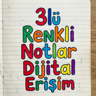 3'LÜ RENKLİ NOTLAR AVANTAJLI SET - DİJİTAL ERİŞİM