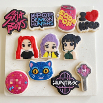 K-pop iblis avcıları temalı butik kurabiye set