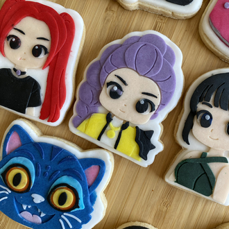 K-pop iblis avcıları temalı butik kurabiye set
