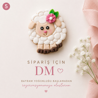 Kuzu kurabiye (10 adet)