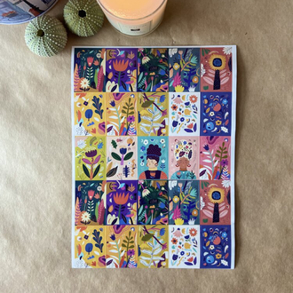 Renkli  cozy stickerlar Grup 1