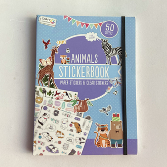 Hayvanlar alemi temalı sticker kitabı 