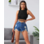 Çapraz Bağlamalı Siyah Crop Top Bluz