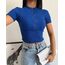 Bato Yaka Fermuarlı Kaşkorse Lacivert Crop Bluz