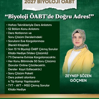 2027 Biyoloji ÖABT KİNGDOM PAKETİ