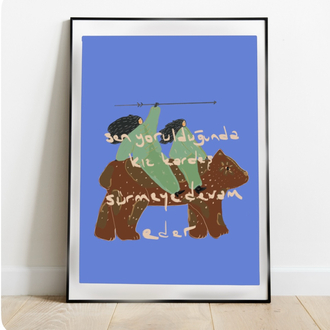 Kız kardeş poster 50x70cm