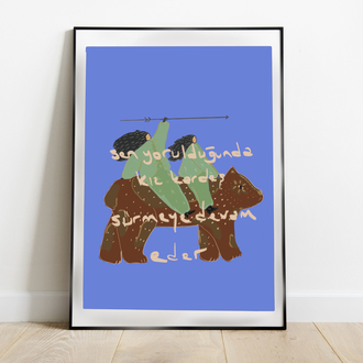 kız kardeş poster  A3 