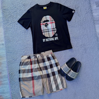 Bape Burberry Set 2’li