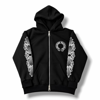 Chrome Hearts Flare Zip-Up Hoodie