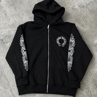 Chrome Hearts Flare Zip-Up Hoodie
