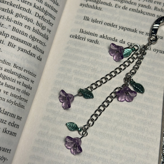 Unutma Beni Çiçeği Kitap Ayracı Mor