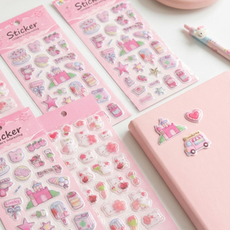 Kabartmalı Sticker Paketi - Yumuşacık ve Parlak