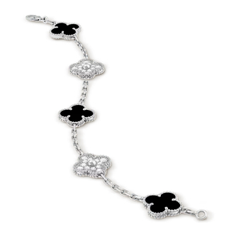 Van Cleef Arpels Bileklik Gold-Black And Silver