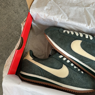 Nike Cortez Vintage Suede Green (Dar Kalıp 1 Numara Büyük Alınız)