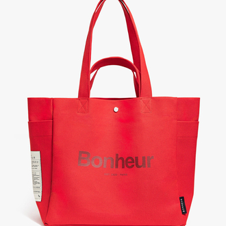 BONHEUR N°4 KANVAS ÇANTA - RED