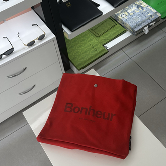 BONHEUR N°4 KANVAS ÇANTA - RED