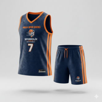 Sporkolik Atölye - Profesyonel Basketbol Forma Seti (Forma + Şort) (14ADET)