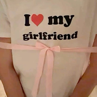 i love my gf tişört