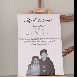 düğün karşılama panosu (sönil dahil değildir)