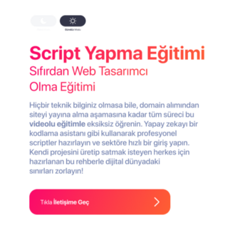 Yapay Zeka ile Web Site Yapma, Script Oluşturma Eğitimi