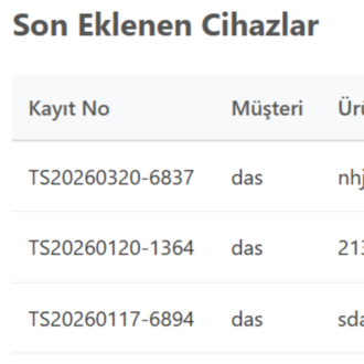 Teknik Servis Scripti