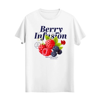 Berry infusion Dut Meyveli Baskılı Unisex Tshirt, 1101