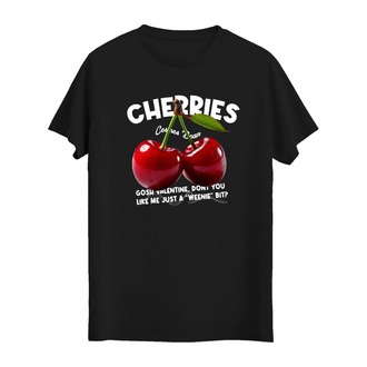 Cherries Kiraz Dijital Baskılı Unisex Tshirt, 1102
