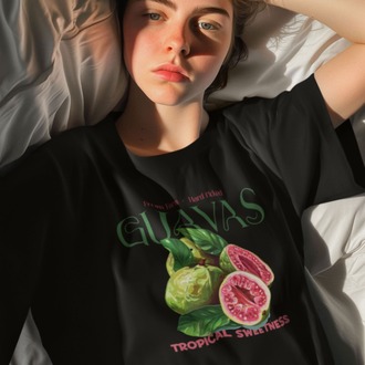 Guavas İncir Dijital Baskılı Unisex Tshirt, 1103