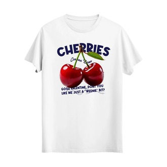 Cherries Kiraz Dijital Baskılı Unisex Tshirt, 1102