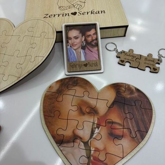 SEVGİLİLER GÜNÜ KALPLİ PUZZLE SET
