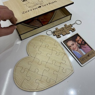 SEVGİLİLER GÜNÜ KALPLİ PUZZLE SET