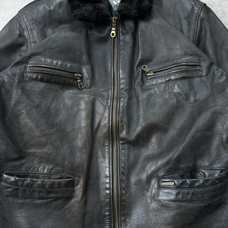 Kürk vintage deri jacket