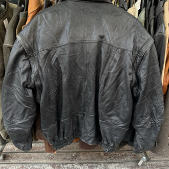 Vintage Bomber Deri Ceket XL