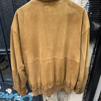 Vintage Süet Bomber Ceket XL