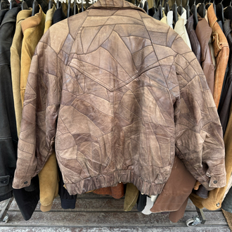 Vintage Bomber Deri Ceket L