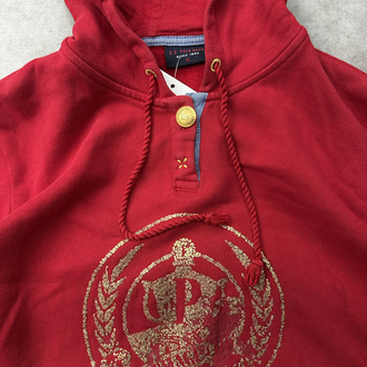 vintage button hoodie L