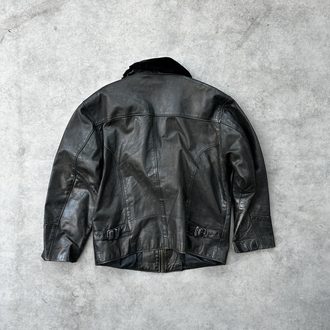 Kürk vintage deri jacket