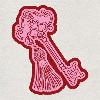 key to my heart sticker