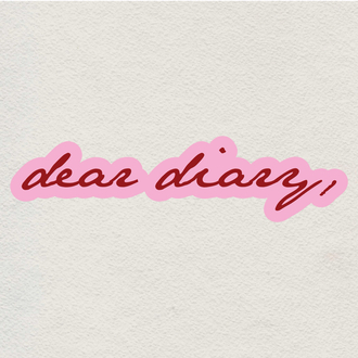dear diary sticker