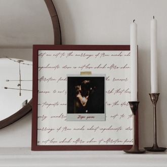 Kişiye Özel Polaroid ve El Yazısı Tablo | Sevgiliye Hediye