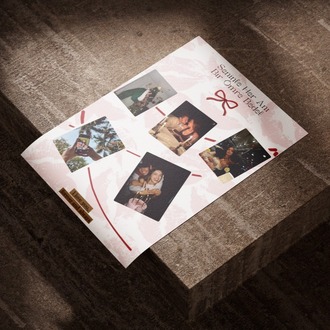 Seninle Her An" Öpücük Temalı Polaroid Kolaj Poster | Eğlenceli Tasarım