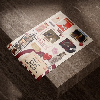 Kişiye Özel Matchbox Tablosu 2 | Yaratıcı Kolaj Hediye