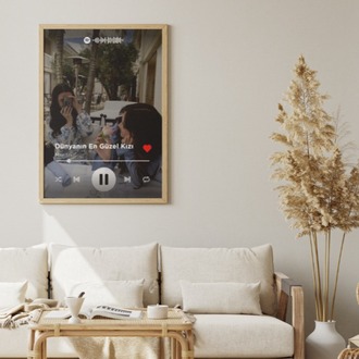 Kişiye Özel Spotify Çalar Tablosu | Arkadaşa Hediye | İnteraktif Tasarım