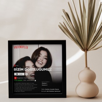 Kişiye Özel "Friendflix" Netflix Posteri | Arkadaşa Hediye | Dostluk Filmi
