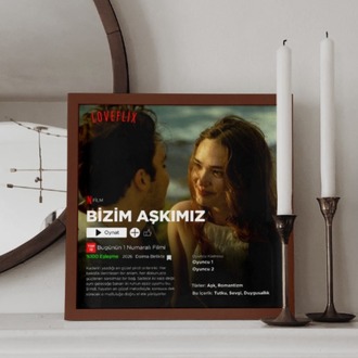 Kişiye Özel Netflix Film Afişi Tablosu | Sevgiliye Hediye | Aşkın Filmi