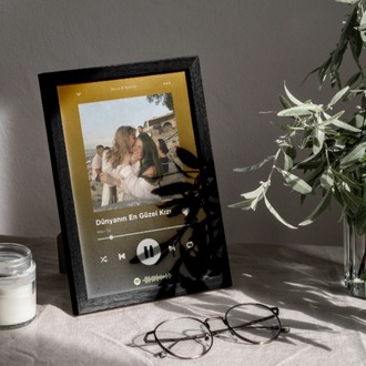 Kişiye Özel Spotify Çalar Arayüzü Tablosu | Arkadaşa Hediye | Modern Tasarım